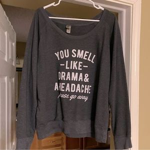 Sweater W/Wide neck and Graphics Women’s 2X